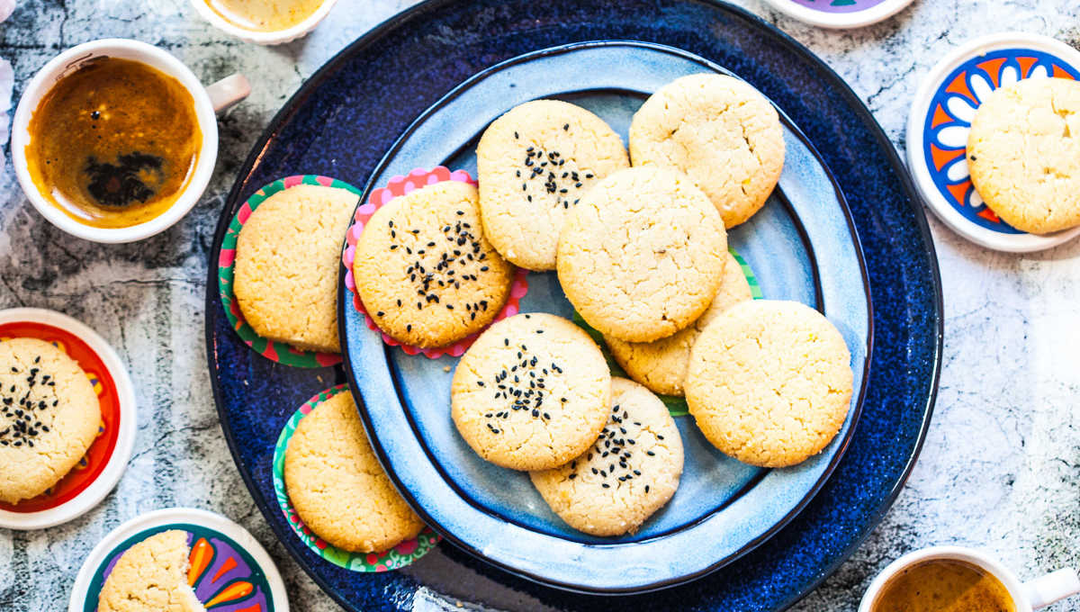 Israelische Tahina Shortbread Cookies - Sesam-Kekse aus nur 5 Zutaten | GourmetGuerilla.de